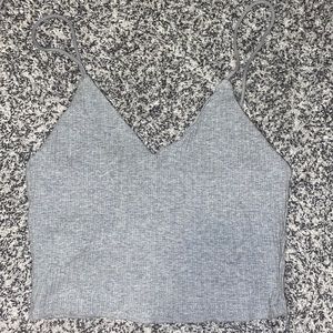 Grey Cropped Tank